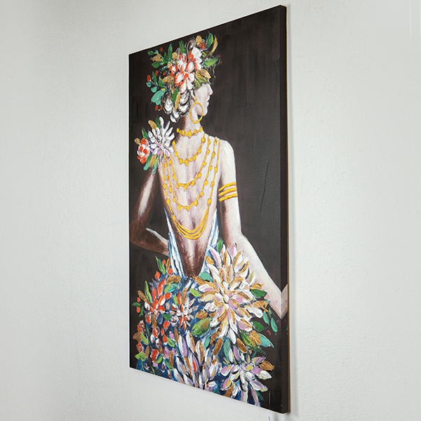 ΠΙΝΑΚΑΣ ΚΑΜΒΑΣ ΓΥΝΑΙΚΑ ΜΕ ΛΟΥΛΟΥΔΙΑ 80x3.5x120cm