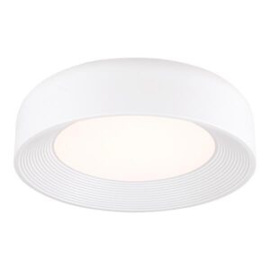 Πλαφονιερα μεταλλο-ακρυλικο led 30w 2262lm 3000k φ400x100mm λευκο Arte Illumina upon