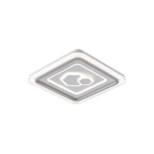 Πλαφονιερα μεταλλο-πλαστικο led 60w 4680lm 3cct(3000-4000-6000k) φ490x50mm λευκο Arte Illumina motivo