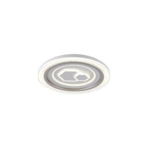 Πλαφονιερα μεταλλο-πλαστικο led 60w 5220lm 3cct(3000-4000-6500k) φ490x50mm λευκο Arte Illumina motivo