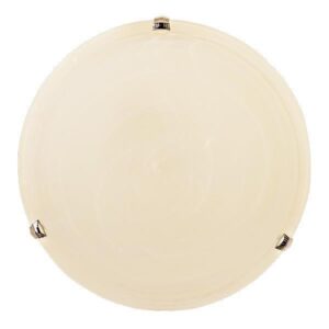 Πλαφονιερα τοιχου γυαλι 1xε27 max 15w φ300mm μελι-μπρονζε Arte Illumina eris