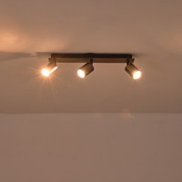 Σποτ αλουμινιο 3φωτο 3xgu10 max 7w 450x120mm γκρι Arte Illumina luxy