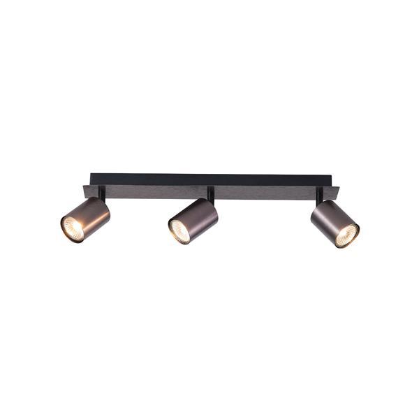 Σποτ αλουμινιο 3φωτο 3xgu10 max 7w 450x120mm γκρι Arte Illumina luxy