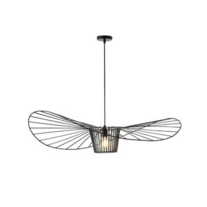Φωτιστικο κρεμαστο μεταλλο μονοφωτο 1xε27 max 15w φ1000x1270mm μαυρο Arte Illumina cap