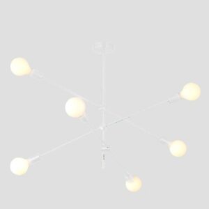 Φωτιστικο κρεμαστο 6xε27 100x65 λευκο Arte Illumina