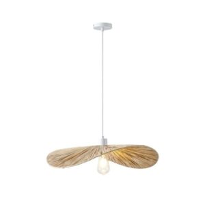 Φωτιστικο κρεμαστο bamboo μονοφωτο 1xe27 max 15w φ550x1360mm μπεζ Arte Illumina oasis