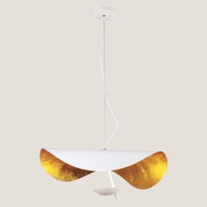 Φωτιστικο κρεμαστο led 12w φ60x130 3cct χρυσο-λευκο Arte Illumina