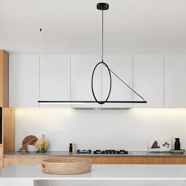Φωτιστικο κρεμαστο led 15w 120x45 μαυρο Arte Illumina