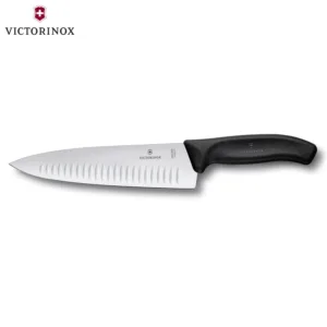 VICTORINOX SWISS CLASSIC ΜΑΧΑΙΡΙ CHEF ΑΥΛΑΚΩΤΟ 20εκ. ΜΑΥΡΗ ΛΑΒΗ – 6.8083.20Β-Box in Thessaloniki