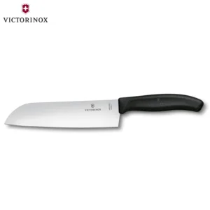 VICTORINOX SWISS CLASSIC ΜΑΧΑΙΡΙ SANTOKU 17εκ. ΜΑΥΡΗ ΛΑΒΗ – 6.8503.17B-Box in Thessaloniki