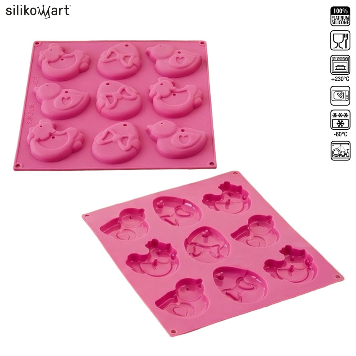 SILIKOMART MY EASTER COOKIES HSH03A ΦΟΡΜΑ ΣΙΛΙΚΟΝΗΣ ΜΠΙΣΚΟΤΩΝ 9 ΘΕΣΕΩΝ 450ml 93x80x14.5mm-Box in Thessaloniki