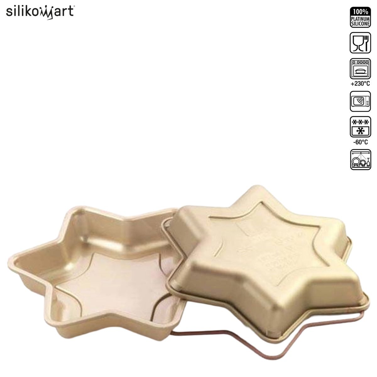 SILIKOMART ETOLIE SFT201 ΦΟΡΜΑ ΣΙΛΙΚΟΝΗΣ ΑΣΤΕΡΙ 1200ml 260x260x40mm-Box in Thessaloniki