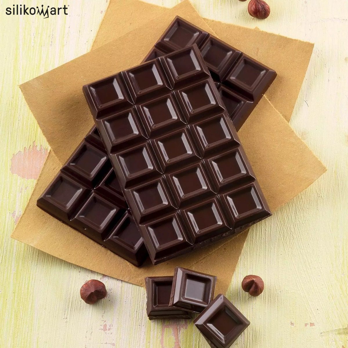SILIKOMART TABLETTE CHOCO BAR SCG37 ΦΟΡΜΑ ΣΙΛΙΚΟΝΗΣ ΣΟΚΟΛΑΤΑΣ 91ml 154x77x9mm-Box in Thessaloniki