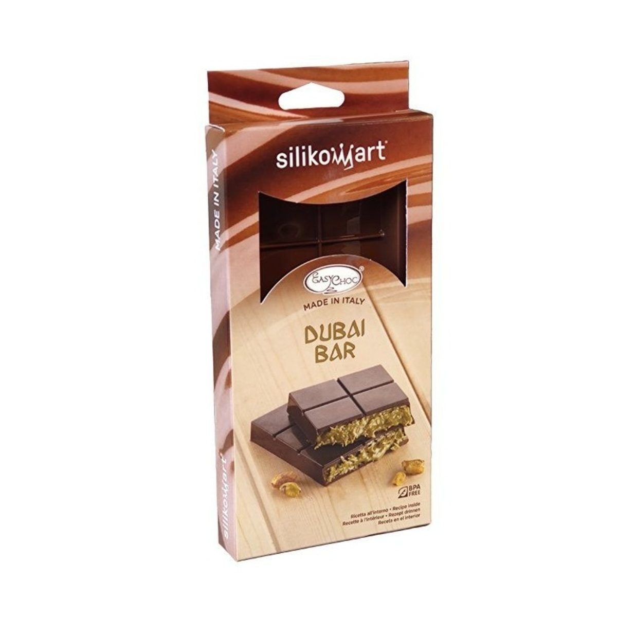 Silikomart dubai choco bar scg66 φορμα σιλικονης σοκολατας 175ml 155x75x15mm | 055.2266 - Image 4
