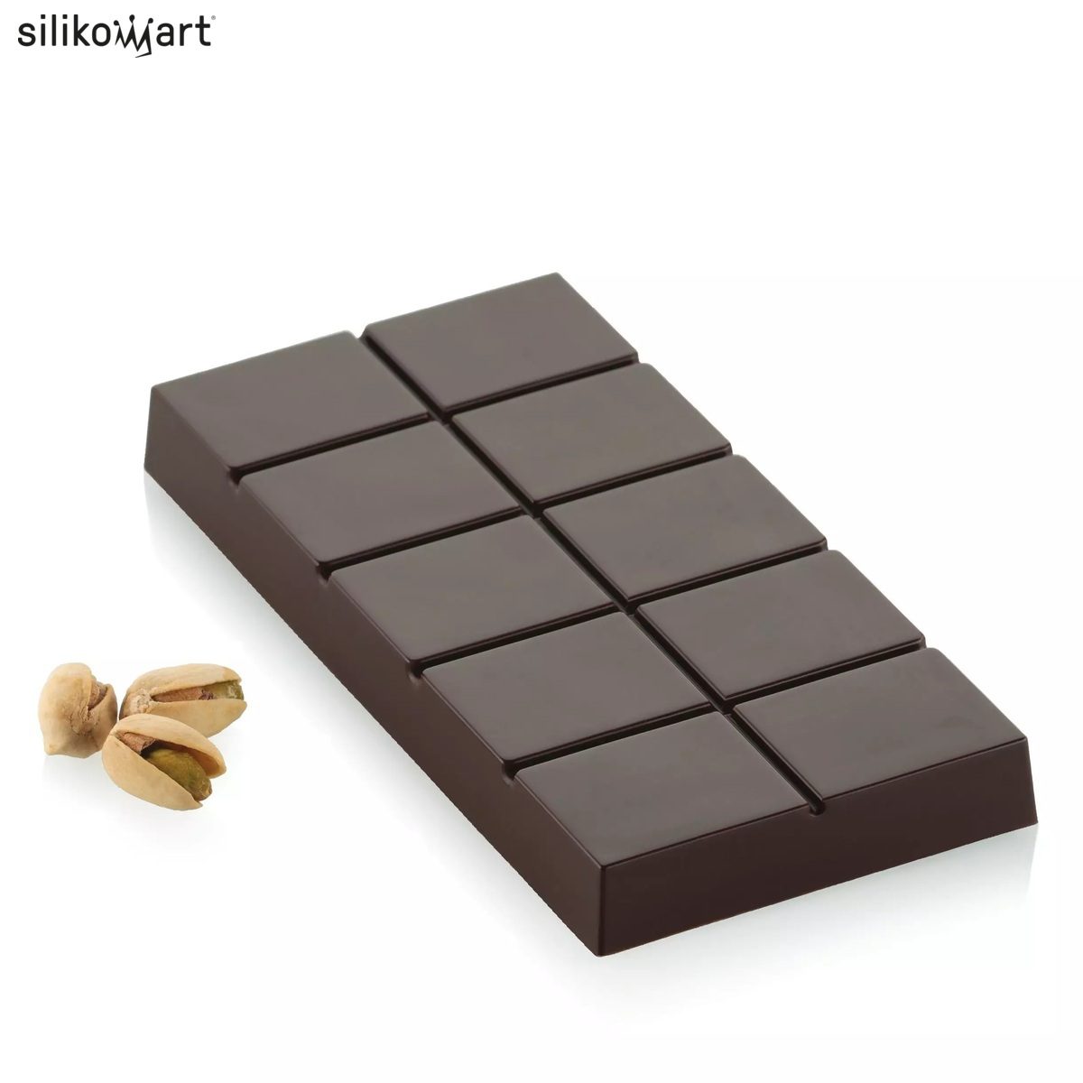 SILIKOMART DUBAI CHOCO BAR SCG66 ΦΟΡΜΑ ΣΙΛΙΚΟΝΗΣ ΣΟΚΟΛΑΤΑΣ 175ml 155x75x15mm-Box in Thessaloniki