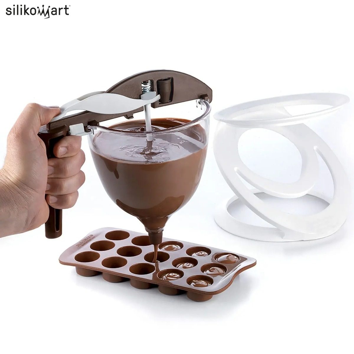 SILIKOMART FUNNEL CHOC ΧΩΝΙ-ΔΟΣΟΜΕΤΡΗΤΗΣ 1000ml – ACC086-Box in Thessaloniki