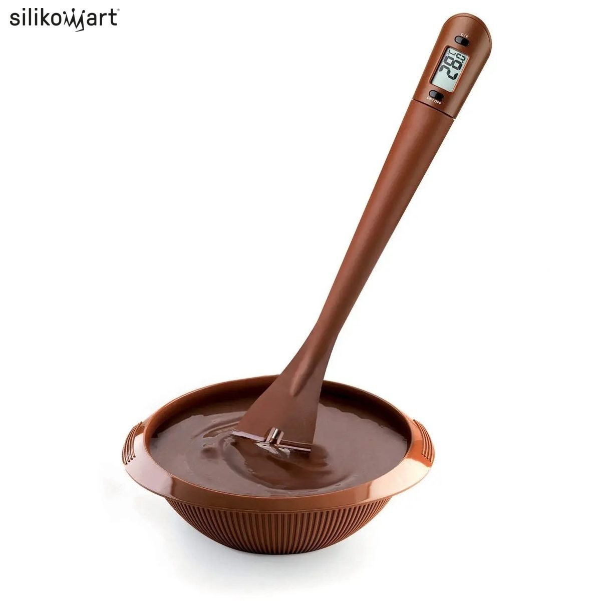 SILIKOMART THERMO CHOC ΣΠΑΤΟΥΛΑ-ΑΝΑΔΕΥΤΗΡΑΣ ΣΙΛΙΚΟΝΗΣ ΜΕ ΘΕΡΜΟΜΕΤΡΟ – ACC087-Box in Thessaloniki
