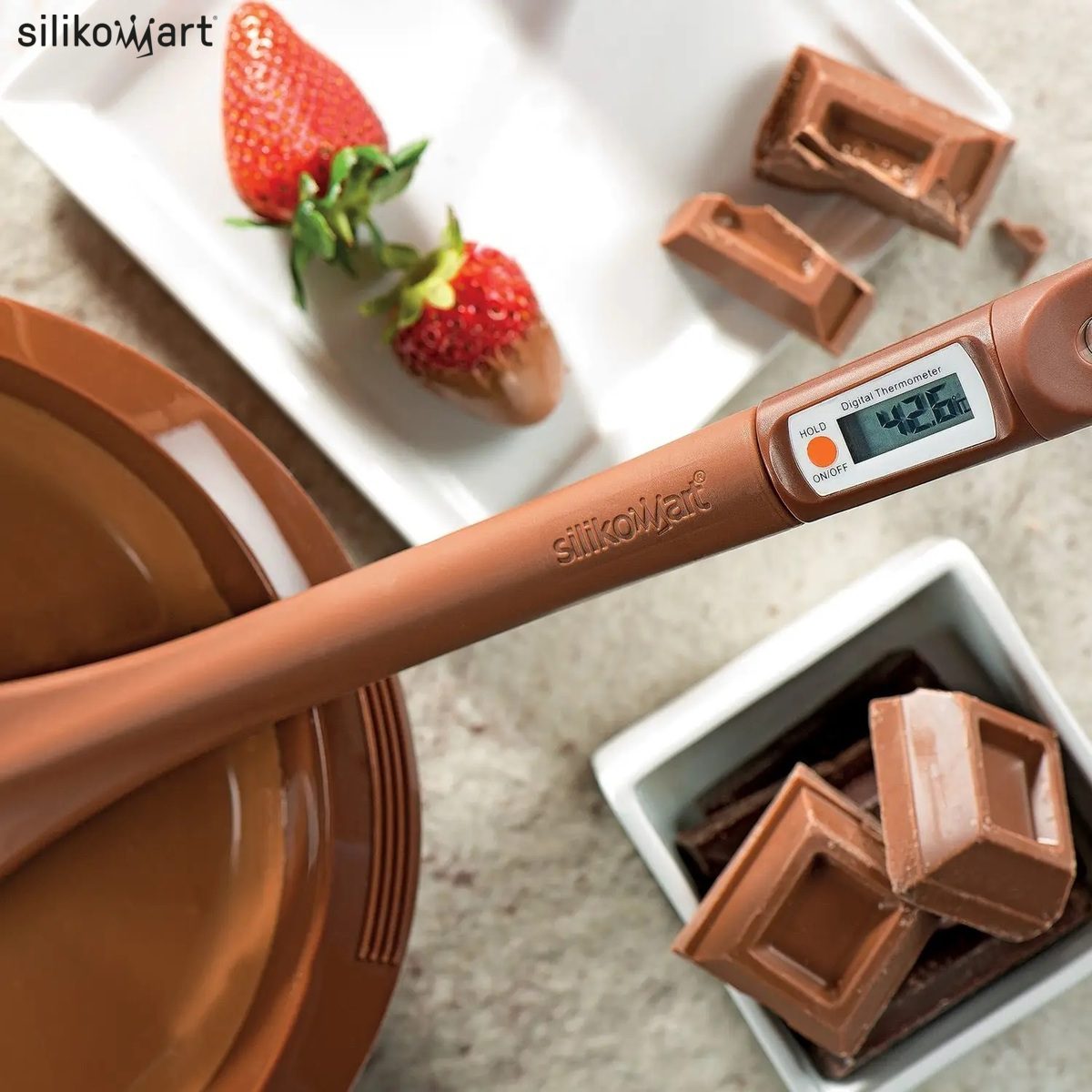 Silikomart thermo choc σπατουλα-αναδευτηρας σιλικονης με θερμομετρο – acc087 | 055.2287 - Image 4