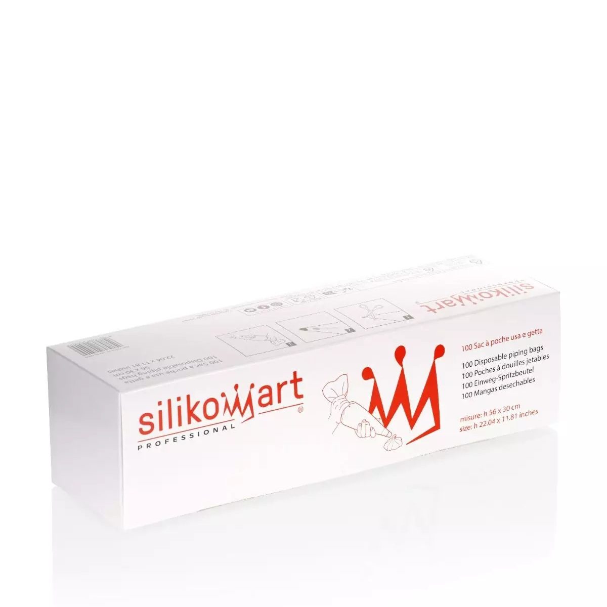 SILIKOMART ΣΕΤ 100 ΣΑΚΟΥΛΕΣ ΜΙΑΣ ΧΡΗΣΕΩΣ 56×32εκ. – 70.142.99.0065-Box in Thessaloniki