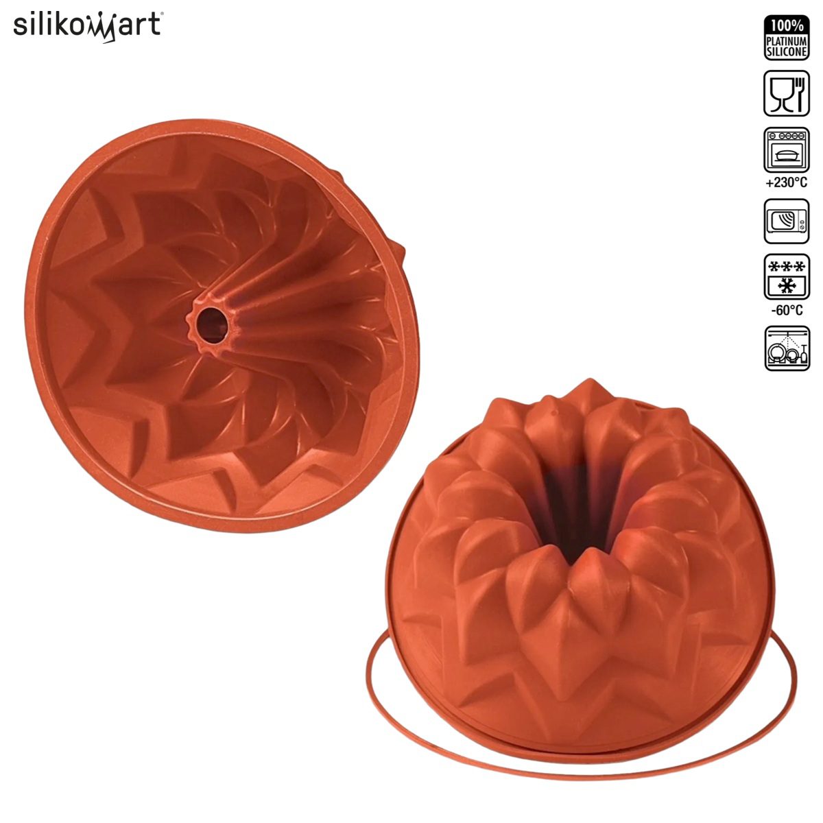 SILIKOMART CLASSIC SFT600 STAR BUNDT(METEOR) ΦΟΡΜΑ ΣΙΛIKΟΝΗΣ 2300ml Ø24×10εκ.-Box in Thessaloniki