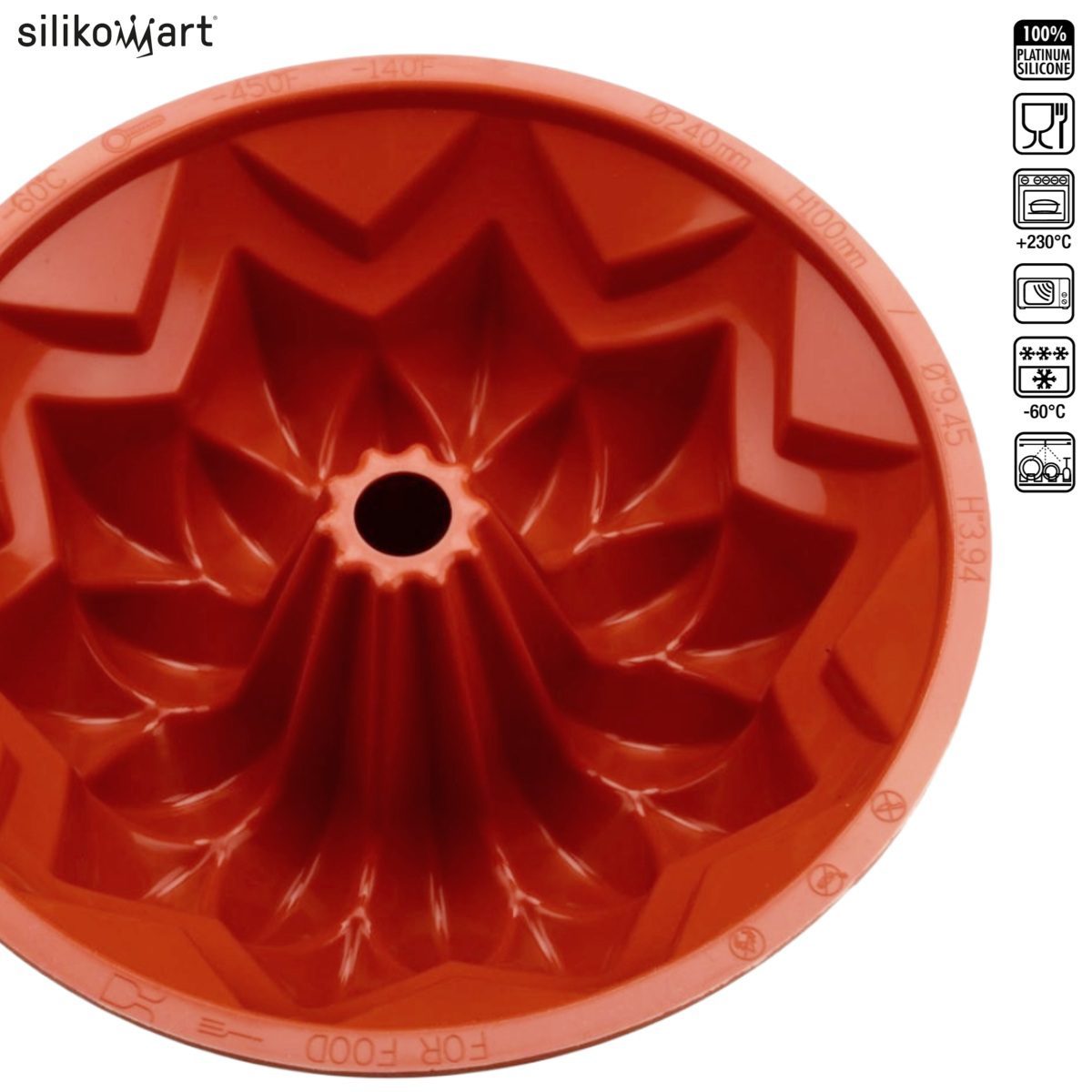 SILIKOMART CLASSIC SFT600 STAR BUNDT(METEOR) ΦΟΡΜΑ ΣΙΛIKΟΝΗΣ 2300ml Ø24×10εκ.-Box in Thessaloniki