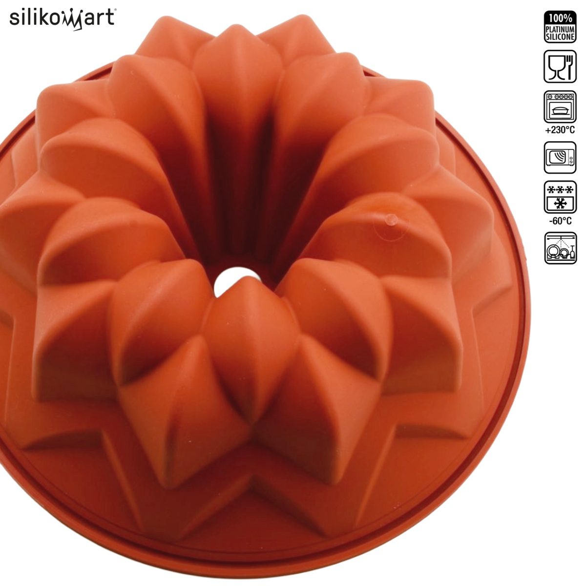 SILIKOMART CLASSIC SFT600 STAR BUNDT(METEOR) ΦΟΡΜΑ ΣΙΛIKΟΝΗΣ 2300ml Ø24×10εκ.-Box in Thessaloniki