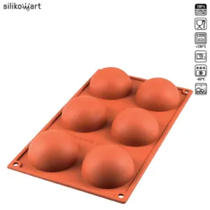 SILIKOMART CLASSIC SF002 SEMISFERA ΦΟΡΜΑ ΣΙΛΙΚΟΝΗΣ 6x80ml Ø70x35mm-Box in Thessaloniki