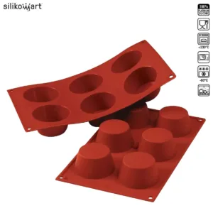 SILIKOMART CLASSIC SF023 MEDIUM MUFFIN ΦΟΡΜΑ ΣΙΛΙΚONΗΣ 6x100ml Ø69x35mm-Box in Thessaloniki