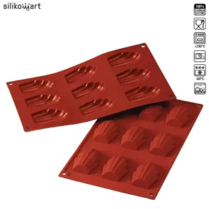 SILIKOMART CLASSIC SF032 MADELEINE ΦΟΡΜΑ ΣΙΛΙΚΟΝΗΣ 9x30ml 68x45x17mm-Box in Thessaloniki