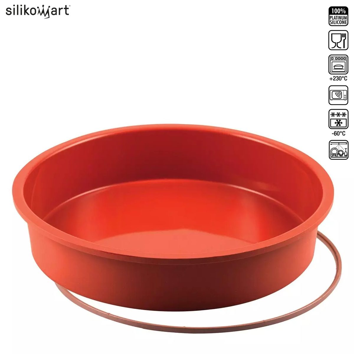 SILIKOMART CLASSIC SFT124 ROTONDO ΦΟΡΜΑ ΣΙΛΙΚOΝΗΣ ΣΤΡΟΓΓΥΛΗ 1700ml Ø24×4.7εκ.-Box in Thessaloniki