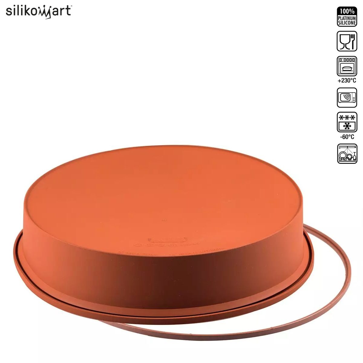SILIKOMART CLASSIC SFT124 ROTONDO ΦΟΡΜΑ ΣΙΛΙΚOΝΗΣ ΣΤΡΟΓΓΥΛΗ 1700ml Ø24×4.7εκ.-Box in Thessaloniki