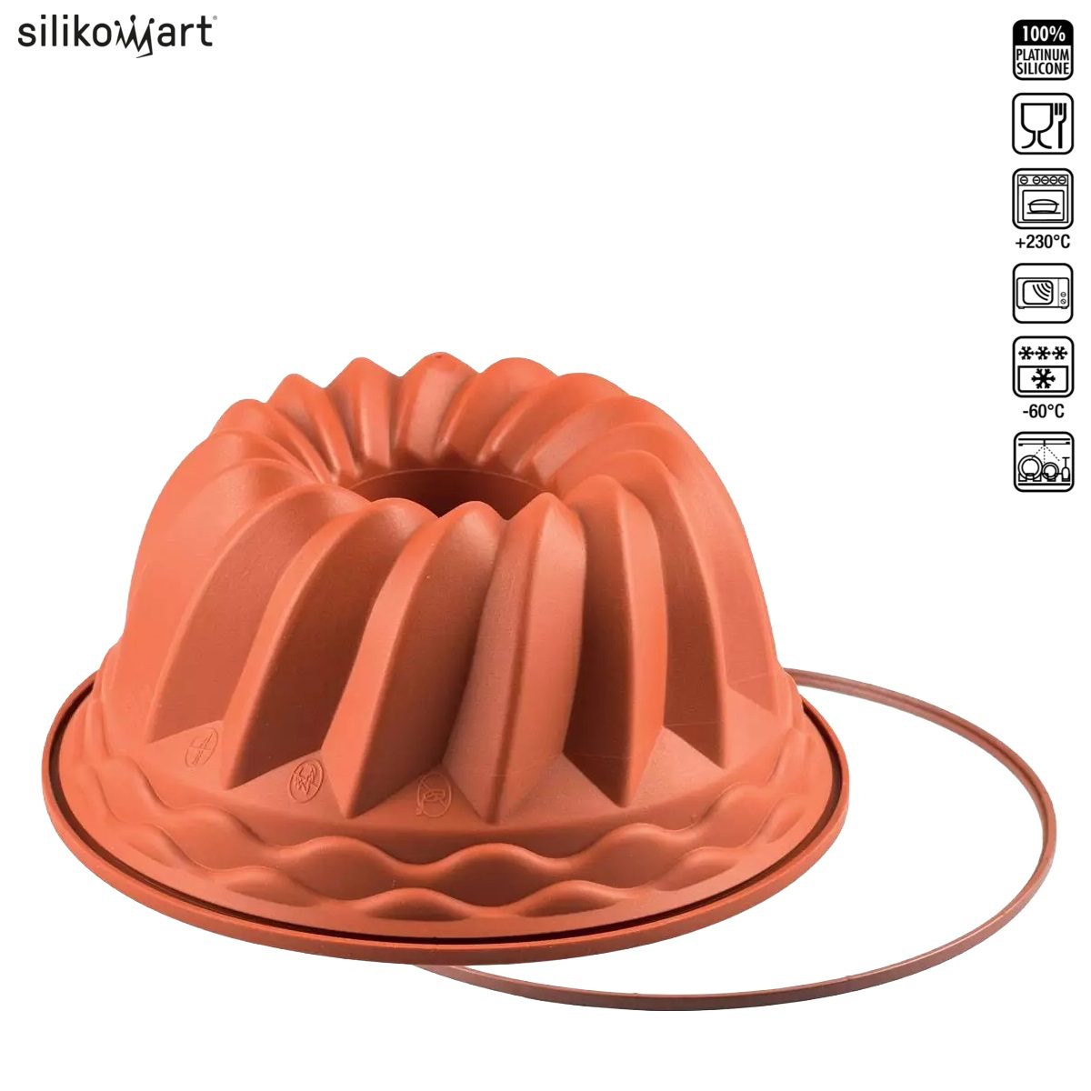 SILIKOMART CLASSIC SFT250 GUGELHUPF ΦΟΡΜΑ ΣΙΛΙΚΟΝΗΣ ΚΩΝΙΚΗ 2200ml Ø22×11εκ.-Box in Thessaloniki