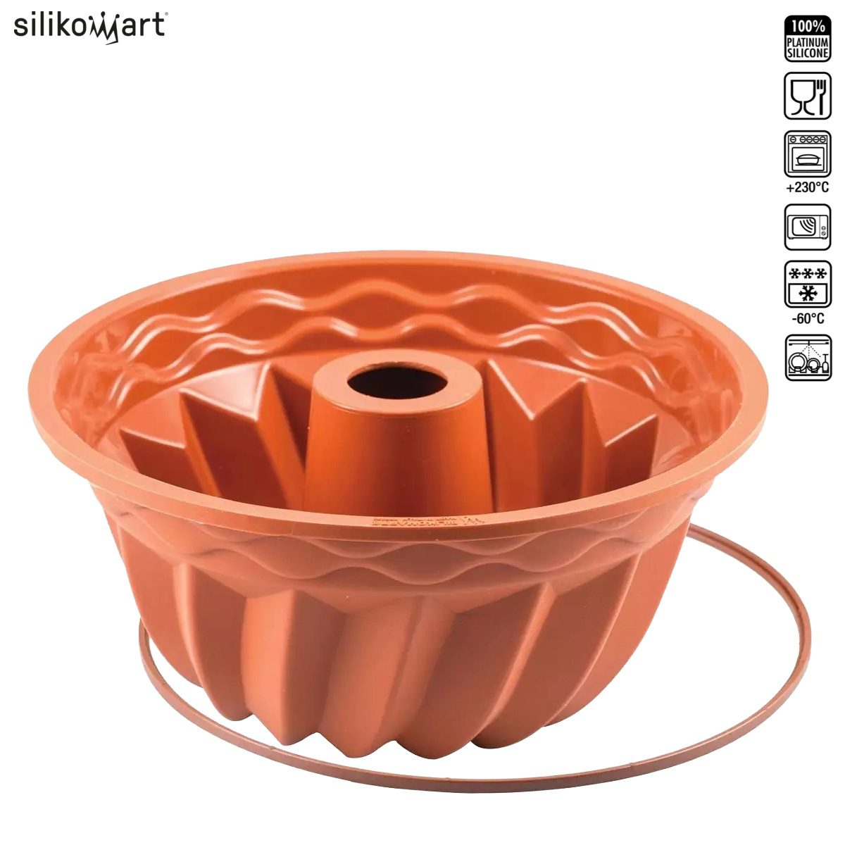 SILIKOMART CLASSIC SFT250 GUGELHUPF ΦΟΡΜΑ ΣΙΛΙΚΟΝΗΣ ΚΩΝΙΚΗ 2200ml Ø22×11εκ.-Box in Thessaloniki