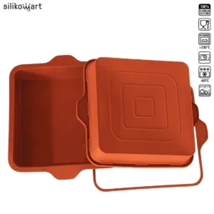 SILIKOMART CLASSIC SFT306 QUADRATO ΤΑΨΙ ΣΙΛΙΚOΝΗΣ ΤΕΤΡΑΓΩΝΟ 2300ml 22.8×22.8×5εκ.-Box in Thessaloniki