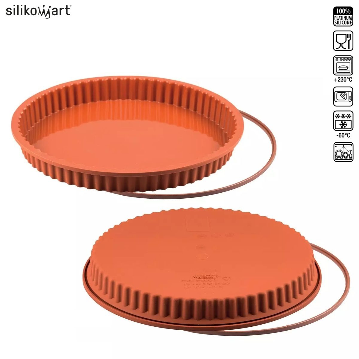 SILIKOMART CLASSIC SFT428 CROSTATA ΦΟΡΜΑ ΣΙΛΙΚOΝΗΣ ΤΑΡΤΑΣ 1750ml Ø28×3εκ.-Box in Thessaloniki