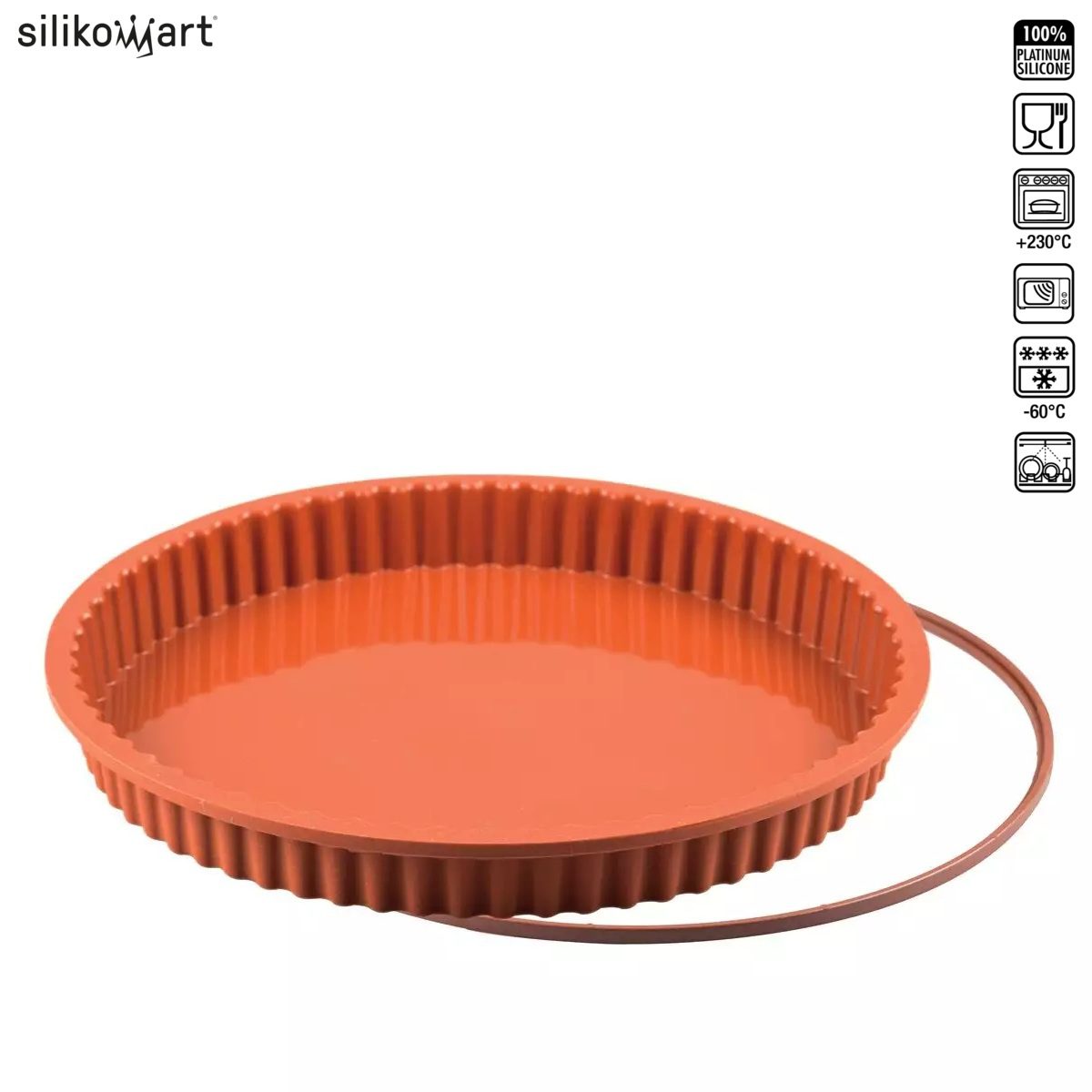 SILIKOMART CLASSIC SFT428 CROSTATA ΦΟΡΜΑ ΣΙΛΙΚOΝΗΣ ΤΑΡΤΑΣ 1750ml Ø28×3εκ.-Box in Thessaloniki
