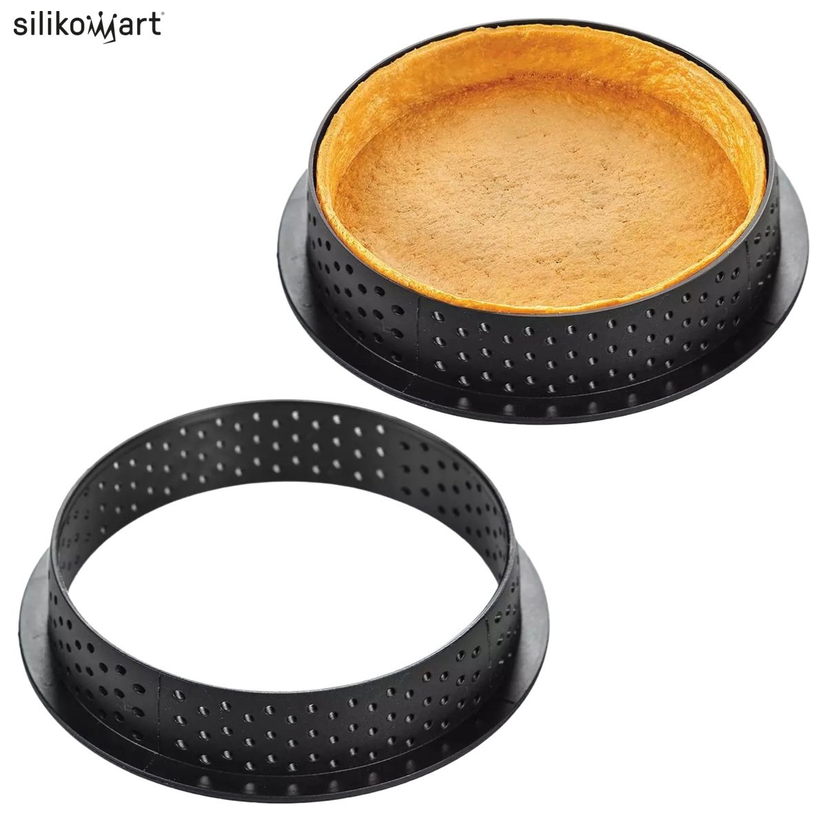 SILIKOMART TPLUS TARTE ΣΕΤ 4 ΤΣΕΡΚΙΑ ΤΑΡΤΑΣ Ø10×2εκ.-Box in Thessaloniki
