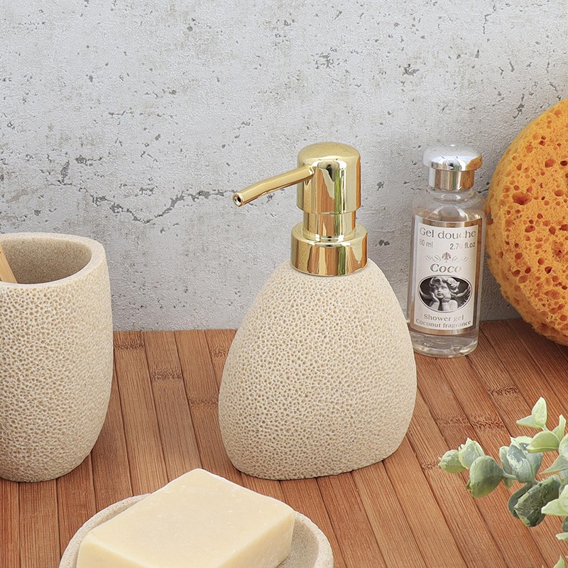 Dispenser SPONGE STYLE Polyresin 200ml 7.2x9.6x7.2cm | Κομψό & Μοντέρνο Αξεσουάρ Μπάνιου | 06.62157104 - Box In Θεσσαλονίκη - 25ης Μαρτίου 111