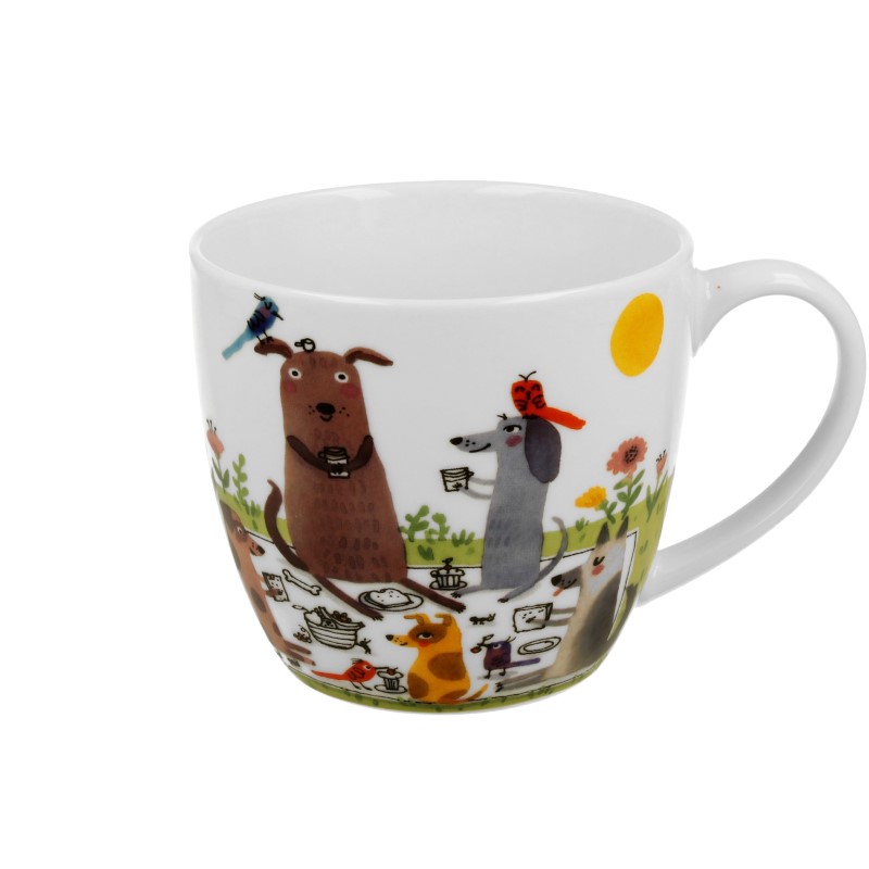 Duo Κούπα Πορσελάνης 460ml "Dog Picnic" σε Sleeve Συσκευασία Δώρου | 070.953876 – Dog Lover's Mug - Box In Θεσσαλονίκη - 25ης Μαρτίου 111