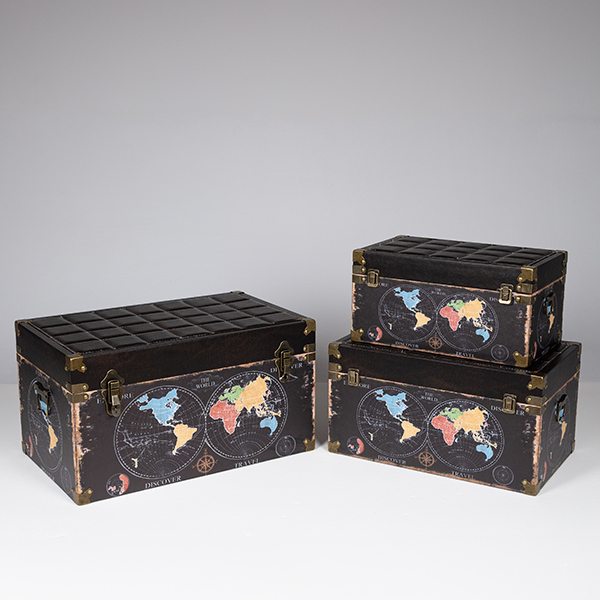 S/3 ΜΠΑΟΥΛΑ ΜΑΥΡΟ ΜΕ ΥΔΡΟΓΕΙΟΥΣ 56x34x31cm/ 48x29x25cm/ 40x24x20cm