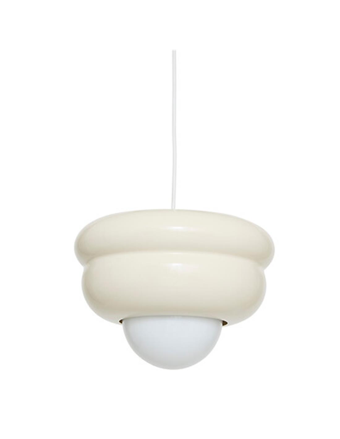 Φωτιστικό οροφής γυάλινο cream Φ28 cm 07.213720