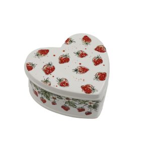 Κουτί αποθήκευσης κεραμικό καρδιά 21X19.5X9.5 cm 014.KG3786
