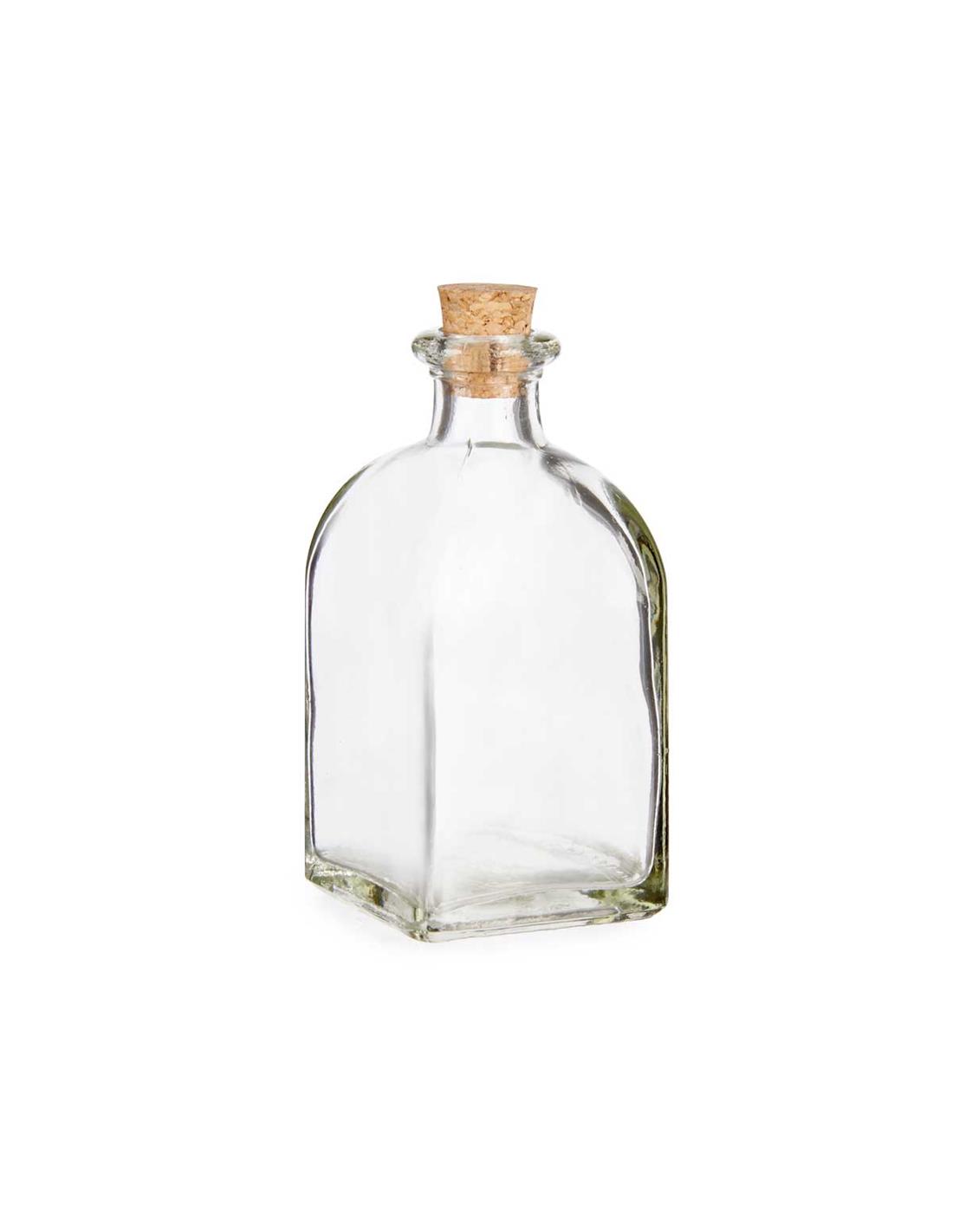 Μπουκάλι γυάλινο με φελλό 125ml/5x5x10cm 029.79884