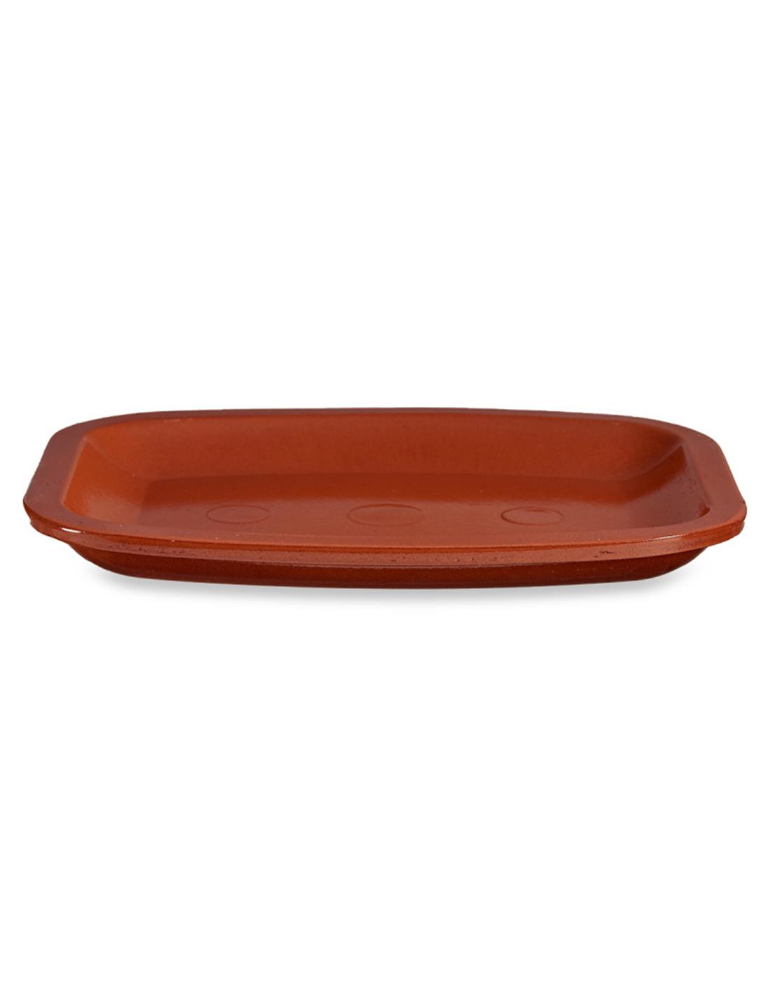 Πιατέλα κεραμική terracotta 26x20cm 029.99526