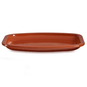 Πιατέλα κεραμική terracotta 35x26cm 029.99525