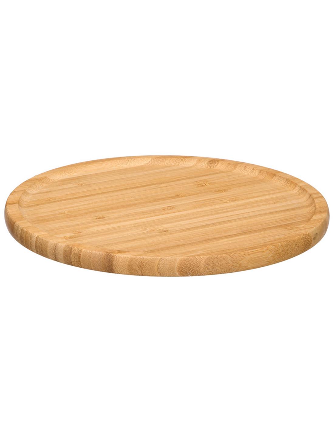 Πιάτο στρογγυλό bamboo φυσικό Φ26cm 029.11626