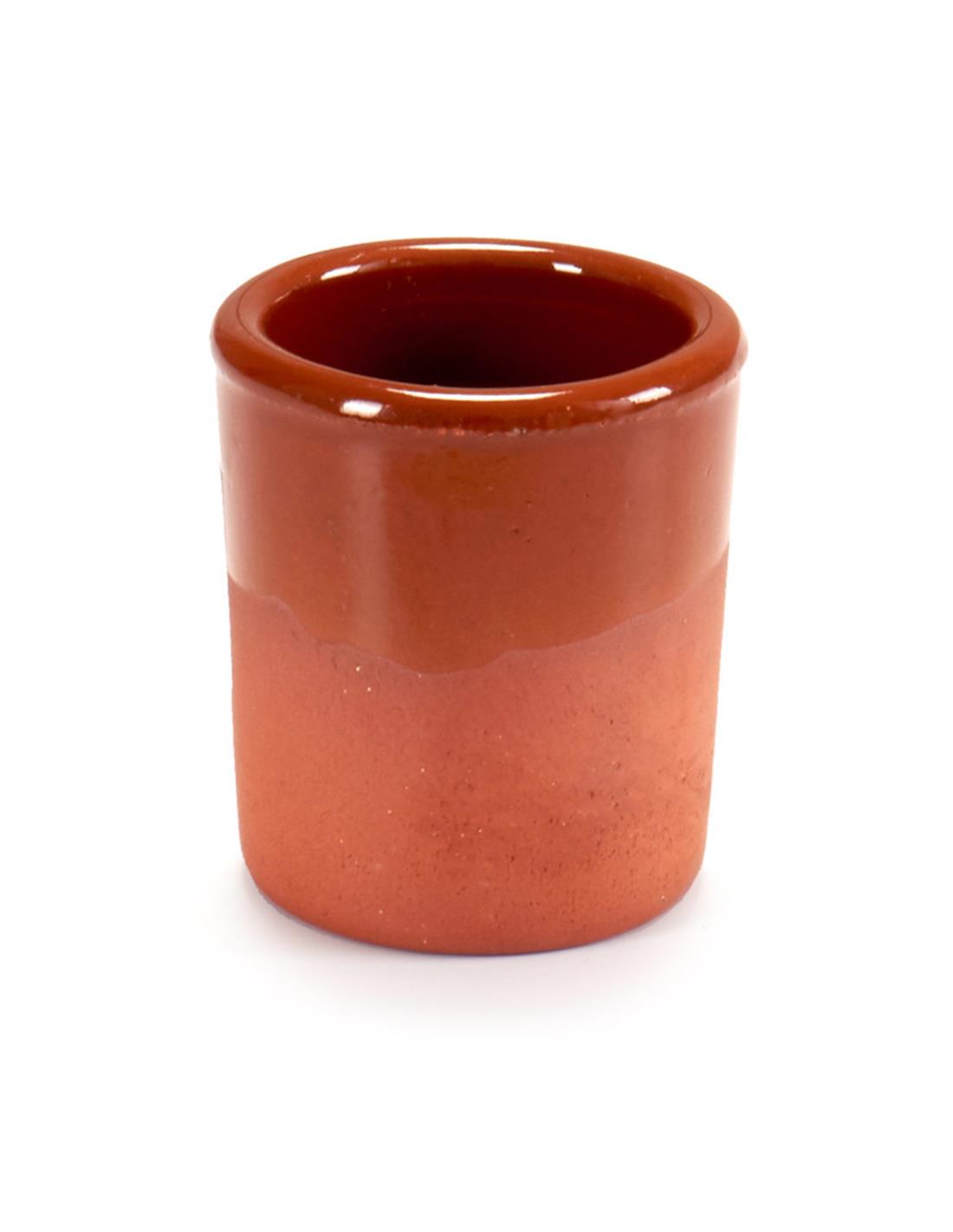 Ποτήρι Κεραμικό terracotta 50ml/Φ5x5