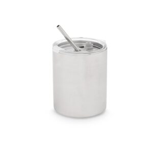 Ποτήρι θερμός ανοξείδωτο με καλαμάκι380ml/9x14cm 029.10752