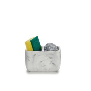 Θήκη κουζίνας με σφουγγάρι και σύρμα marble 9x12x7cm 029.17770