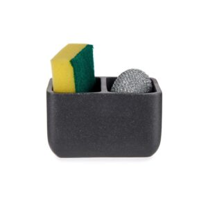 Θήκη κουζίνας με σφουγγάρι και σύρμα grey stone 9x12x11cm 029.77771